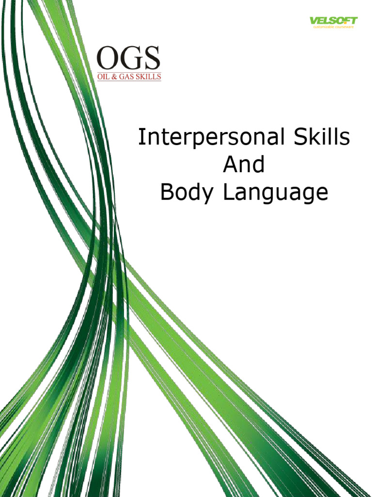 Interpersonal Skills | PDF | Body Language | Communication