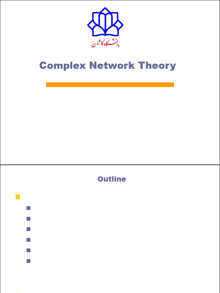 Basic Concepts in Complex Networks | PDF | Discrete Mathematics ...