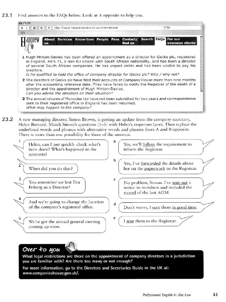Cambridge Professional English In Use Law 03 Pdf