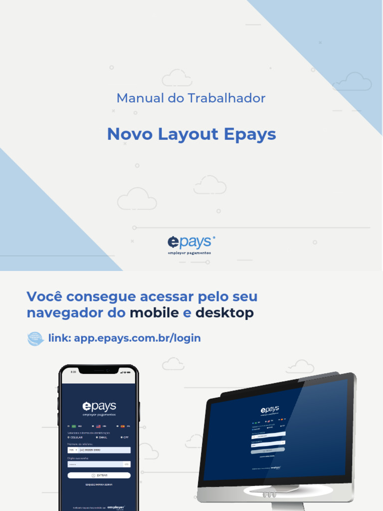 Novo Layout do App Epays | PDF
