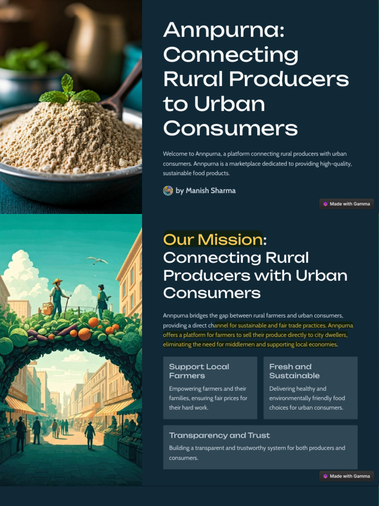 Connect Rural Farmers with Urban Buyers | PDF | Sustainability ...