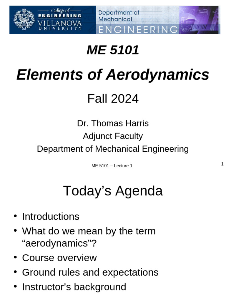 Intro to Aerodynamics Course Overview | PDF | Aerodynamics | Fluid Dynamics