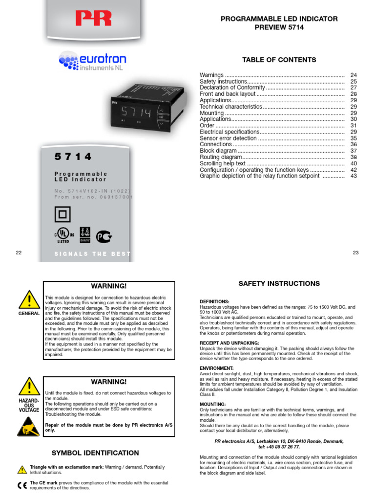 Manual_5714 | PDF | Alternating Current | Switch