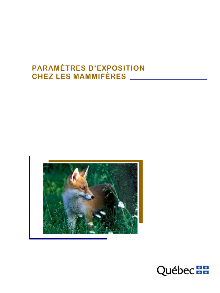Renard roux : Biologie et écotoxicologie | PDF | Coyote | Canidés