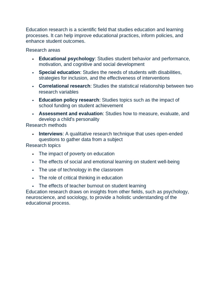 Education Research Pdf