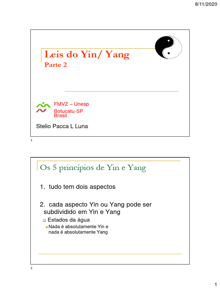 Leis Yin Yang 1 | PDF