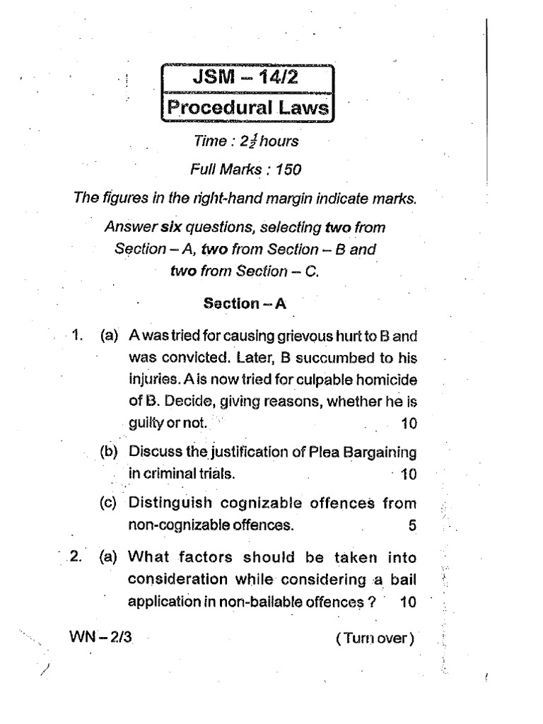 Main Procedural Laws | PDF