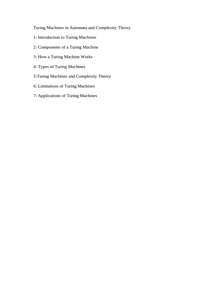 Turing Machines in Complexity Theory | PDF