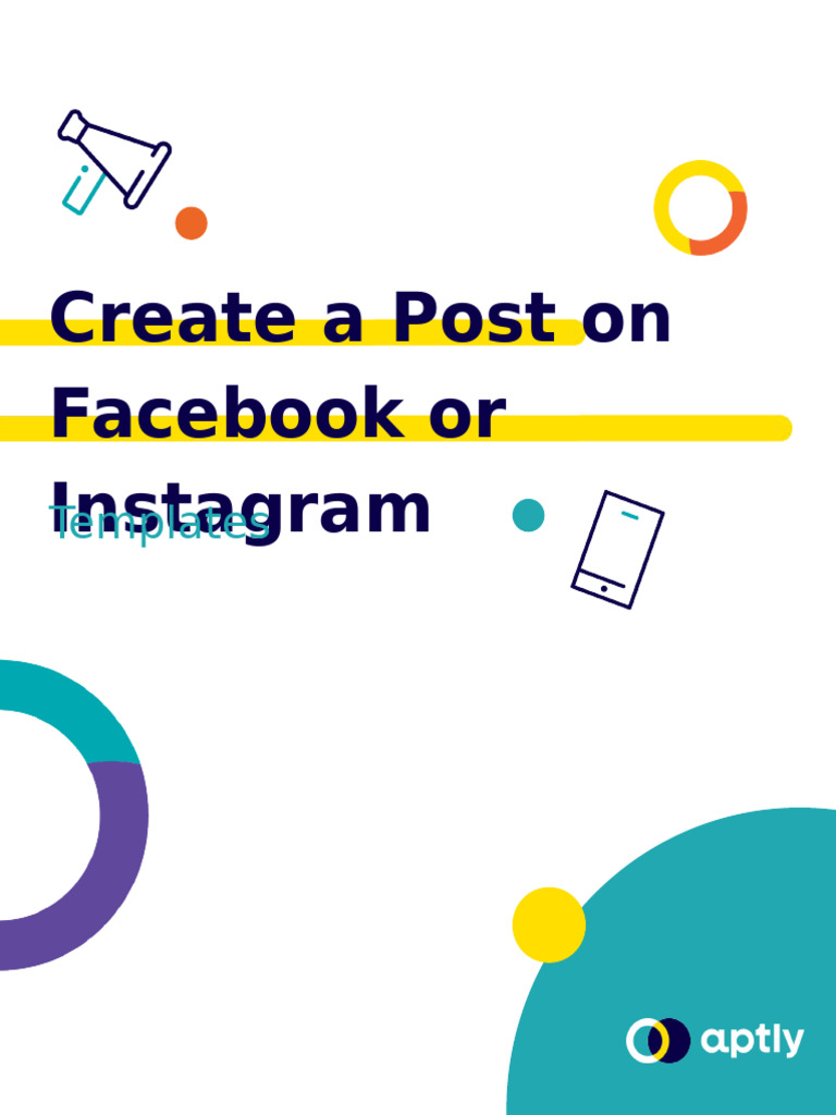 Create A Post On Facebook and Instagram - Template | PDF