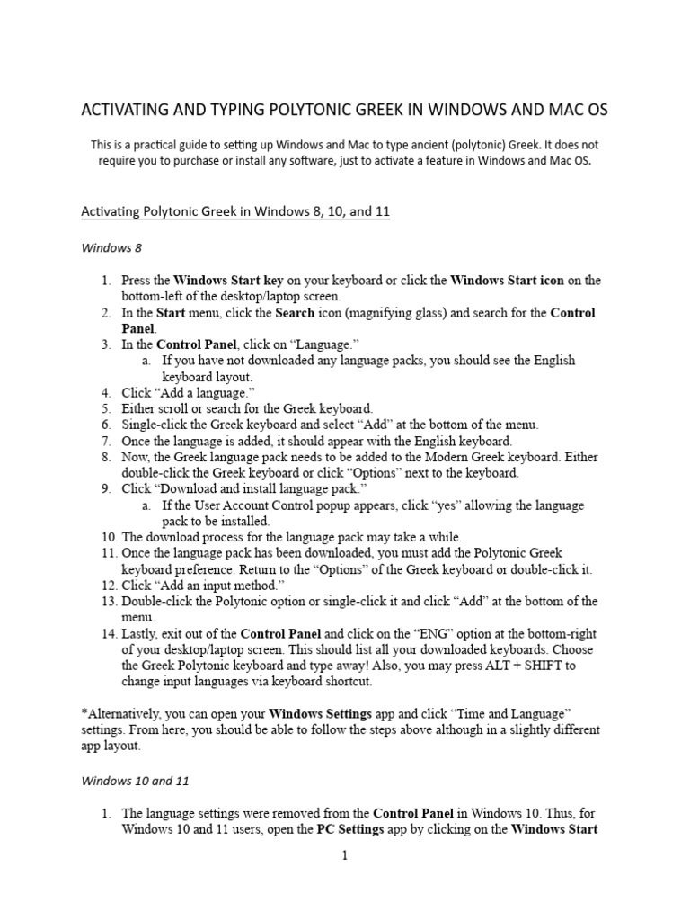 Greek keyboard instructions for pc and macos pdf computer keyboard