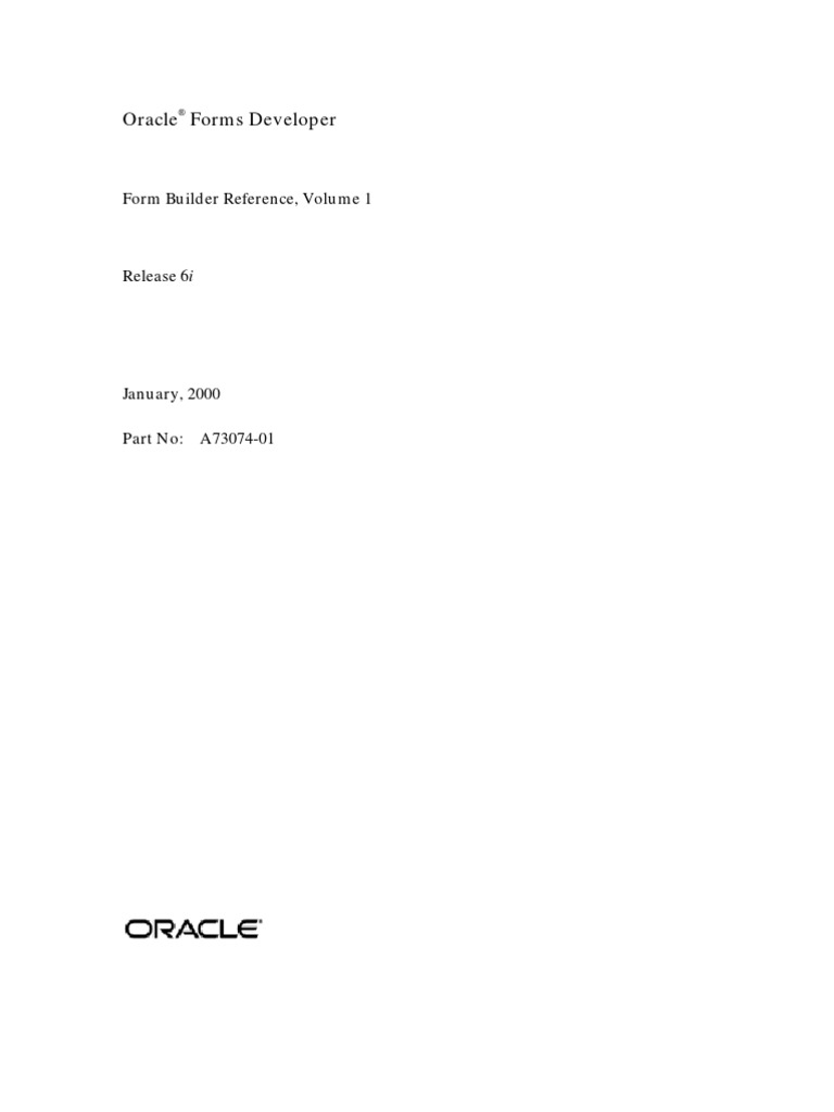 Oracle Forms Developer Complete Tutorial (Power Book) | PDF | Oracle ...