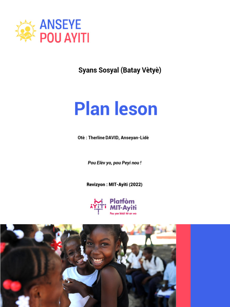 Therline David Plan Leson 20221121.. | PDF