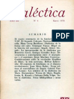 Dialéctica, Nº 04, Enero 1978