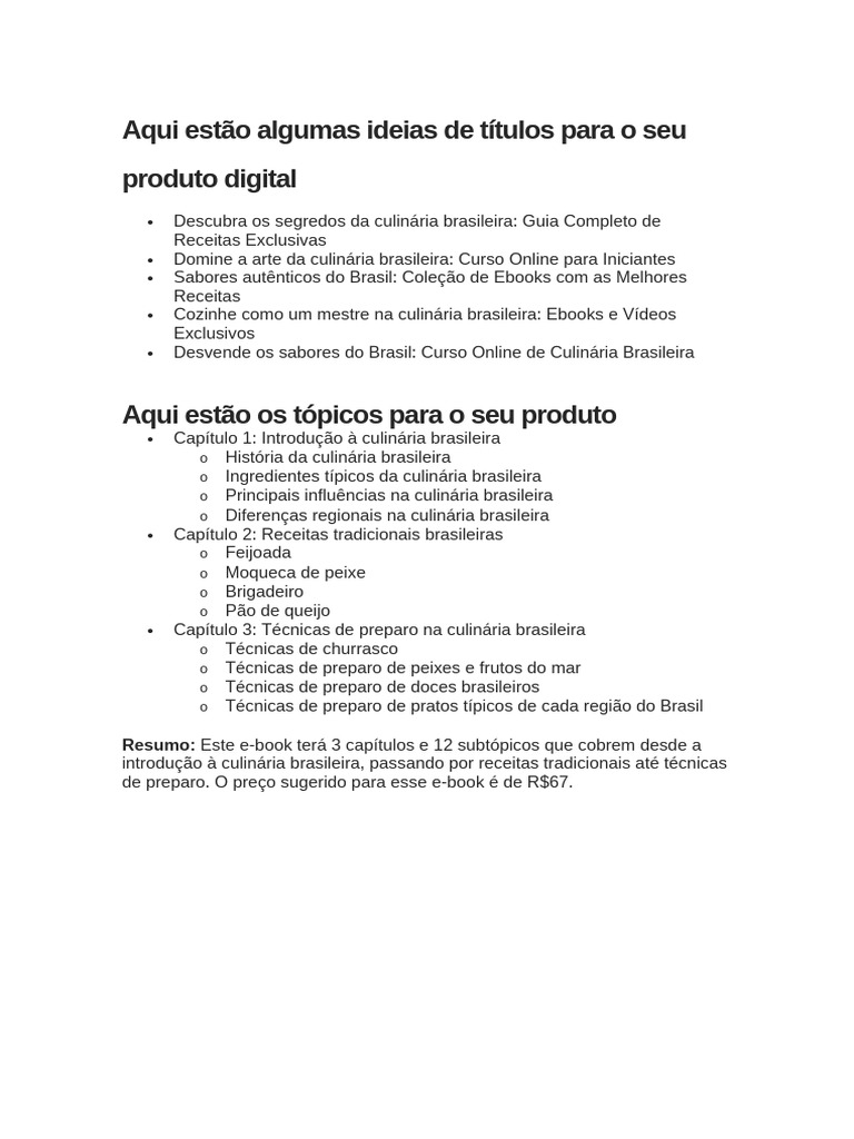 Descubra Os Segredos Da Culinária Brasileira | PDF | Culinária | Brasil