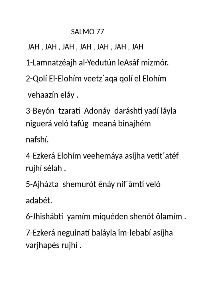 Salmo 77 | PDF