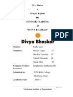 History of print media and Divya Bhaskar in India