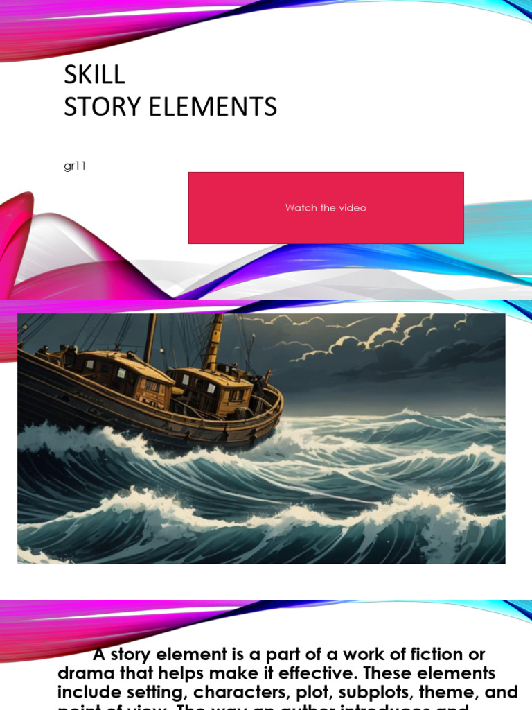 Story Elements for Grade 11 | PDF | Plot (Narrative) | Narration