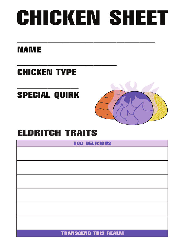 Eldritch Chicken Traits Explained | PDF