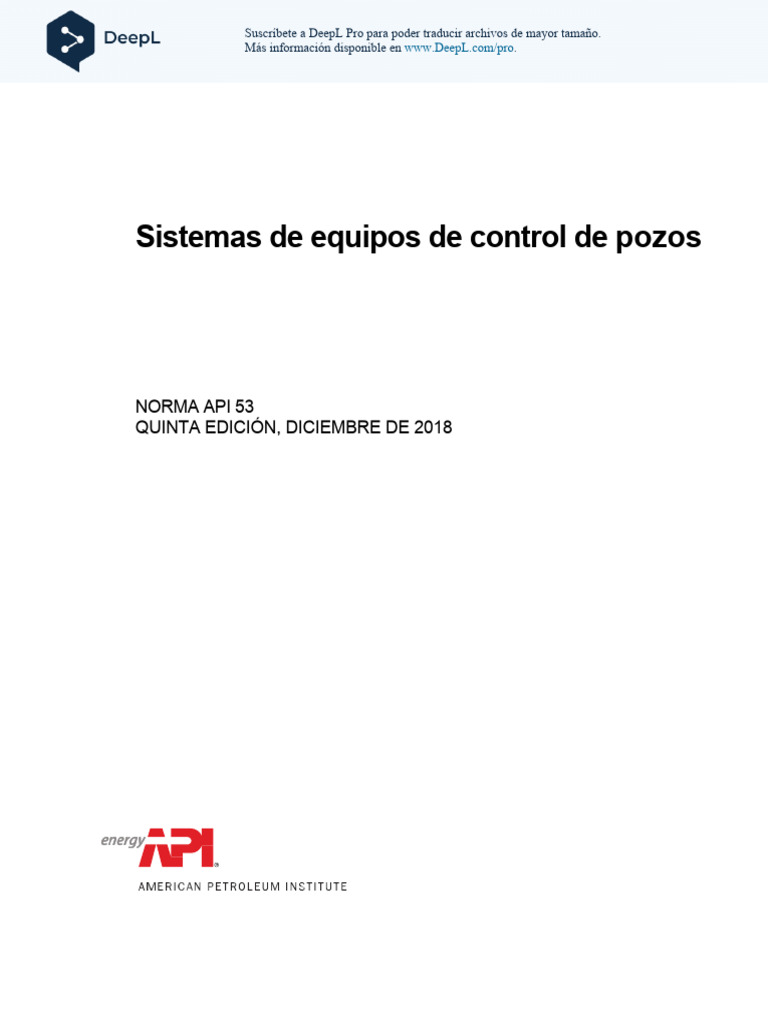API ST 53-2018. - 062720 | PDF | Válvula | Presión
