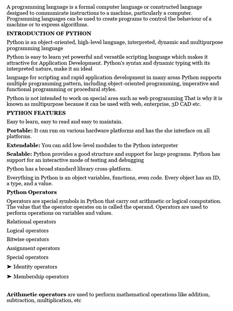 A programming language is a formal computer language or constructed ...