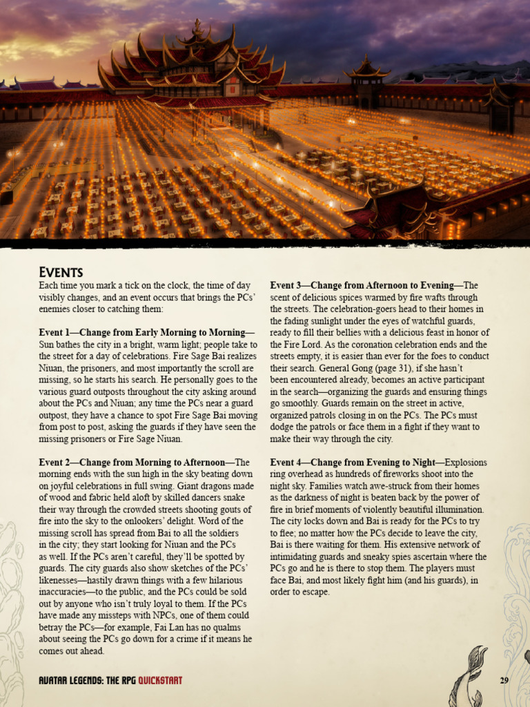 Avatar Legends - The RPG Quickstart (29-56) | PDF
