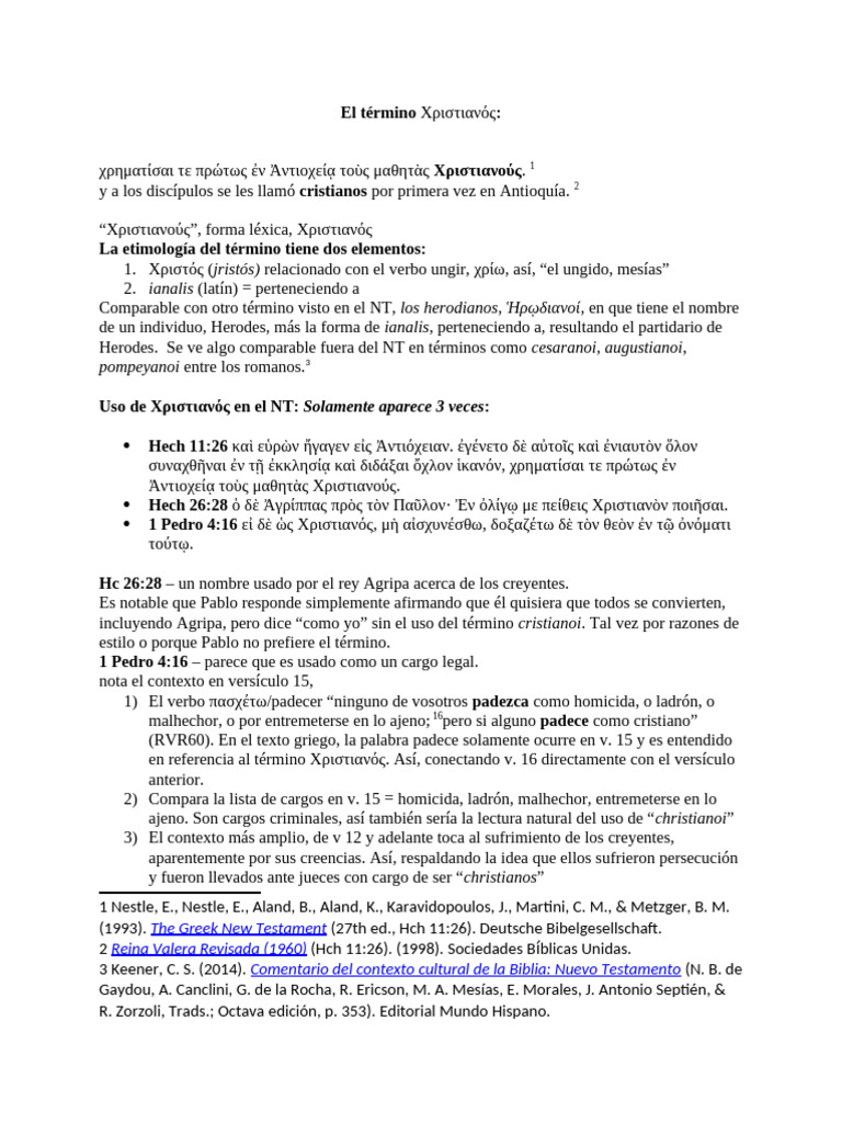 11 El Término Cristianos | PDF | Asunto (gramática) | Verbo