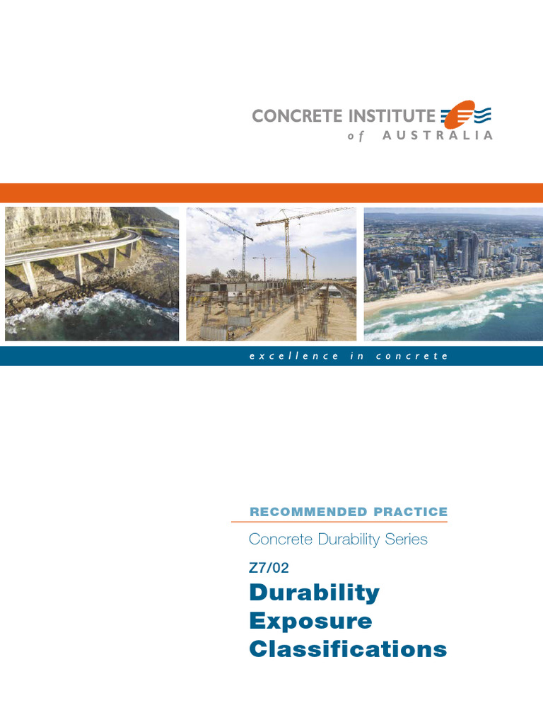 Concrete Durability Exposure Classifications | PDF | Concrete | Corrosion