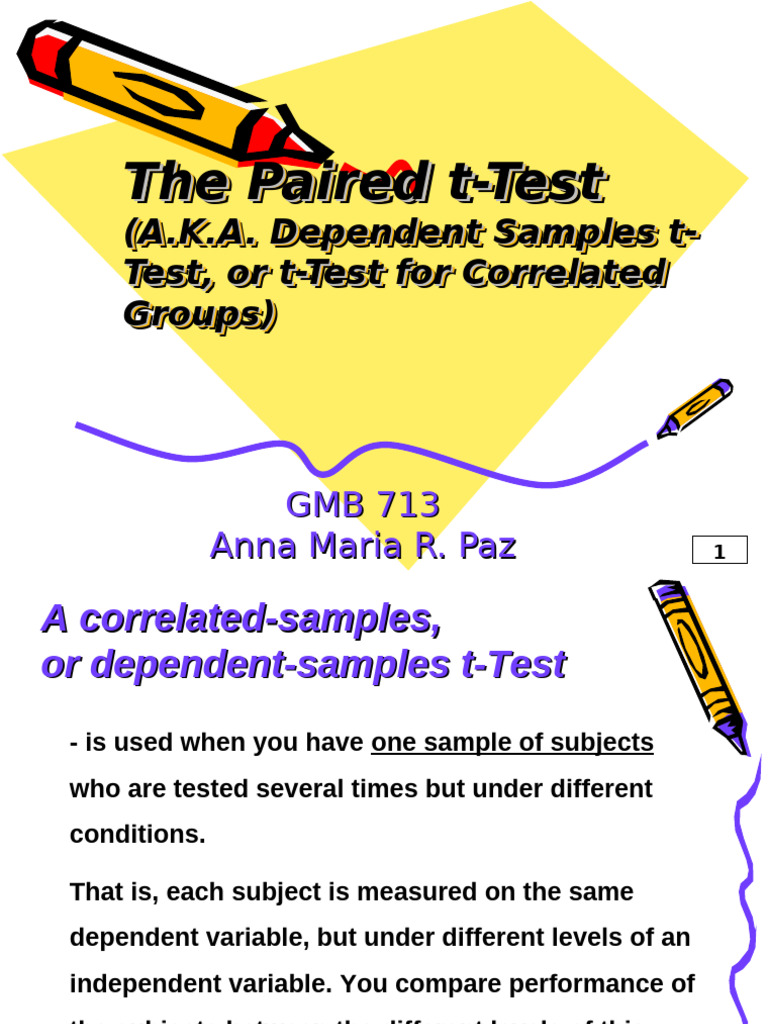 Understanding the Paired t-Test | PDF | Student's T Test | Statistics
