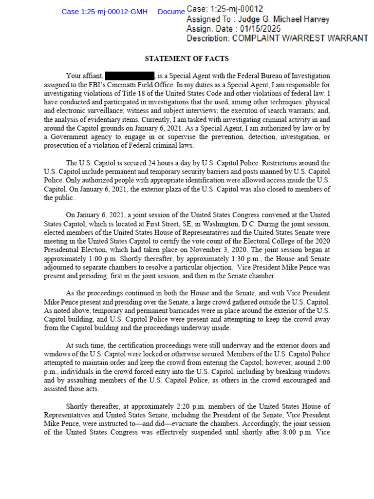 January 6 Capitol Siege: Breitfelder's Role | PDF | Title 18 Of The ...