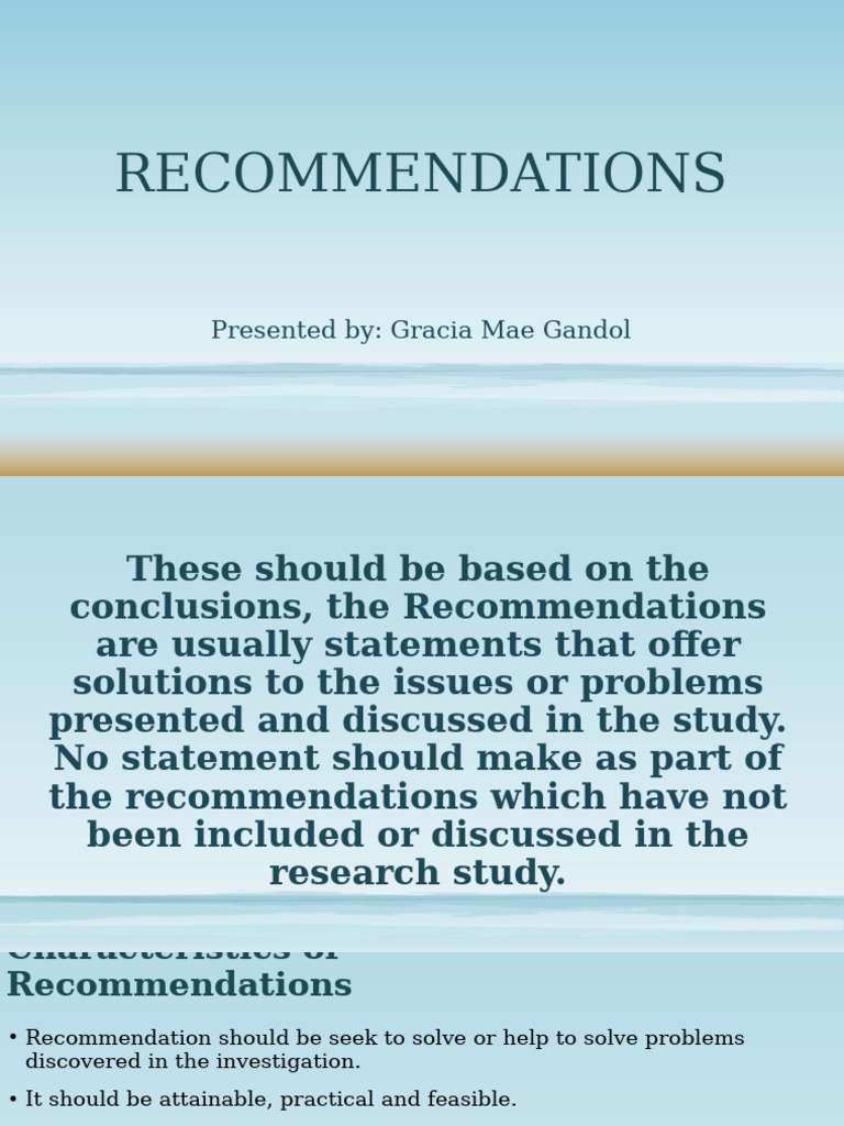 Effective Recommendations for Research Solutions | PDF | Cognition ...