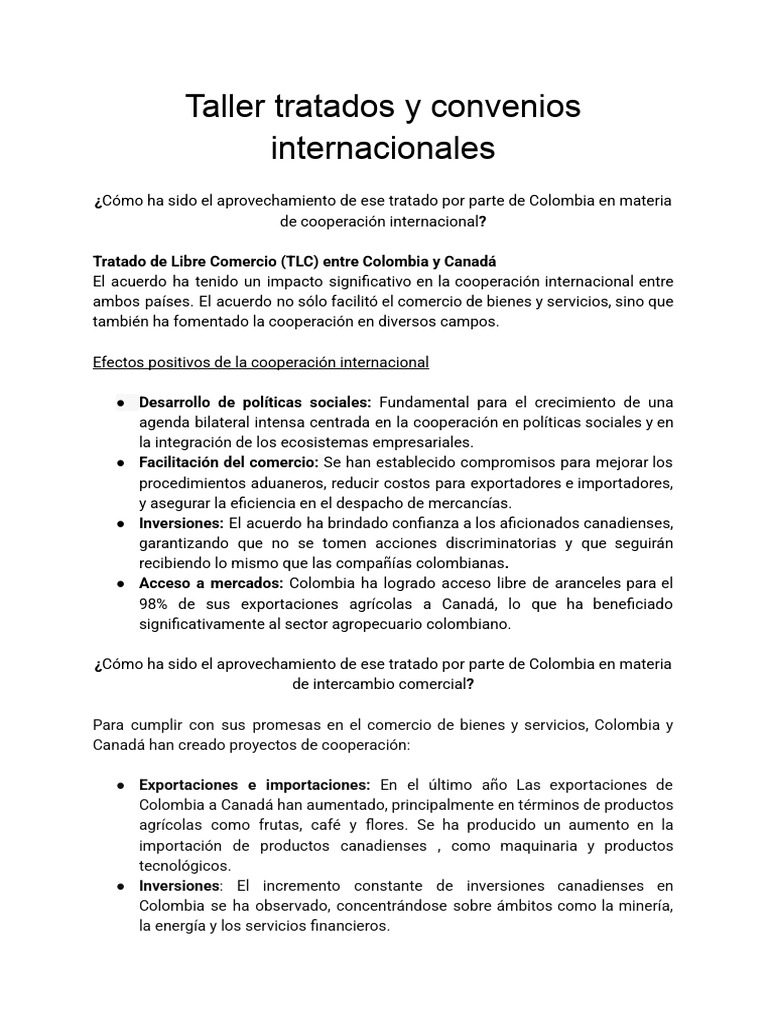 Tratados y Convenios | PDF | Tratado de Libre Comercio Norteamericano ...