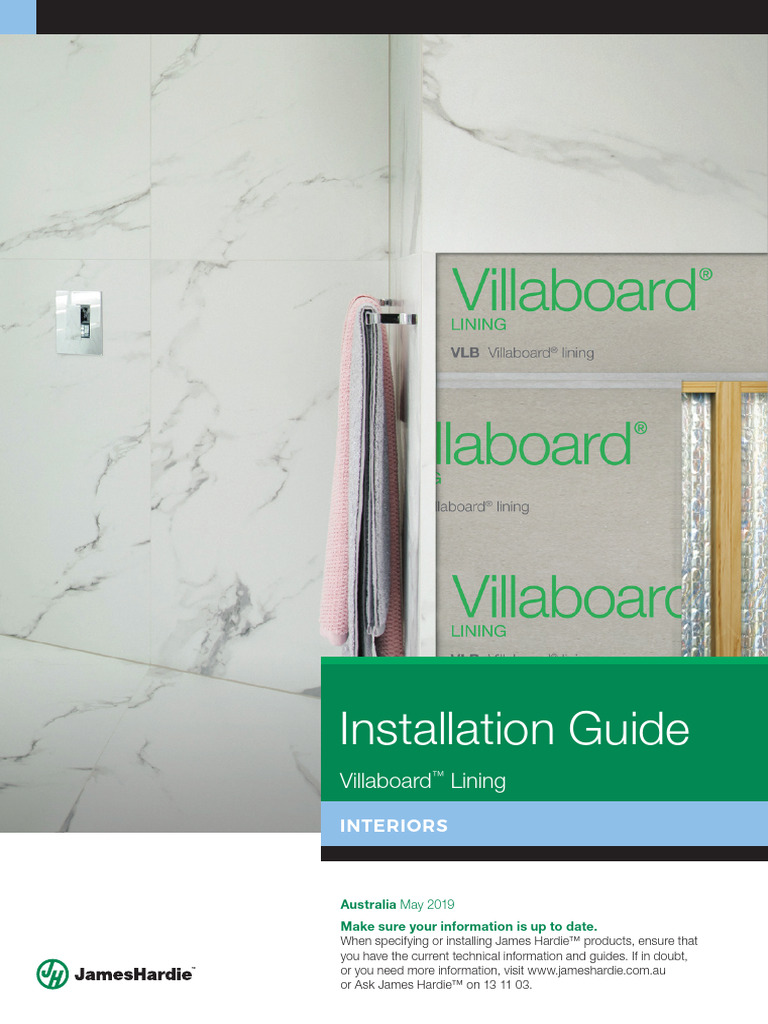 19 20190501414acb Villaboard Lining Installation Guide May 2019 Rev 1 ...