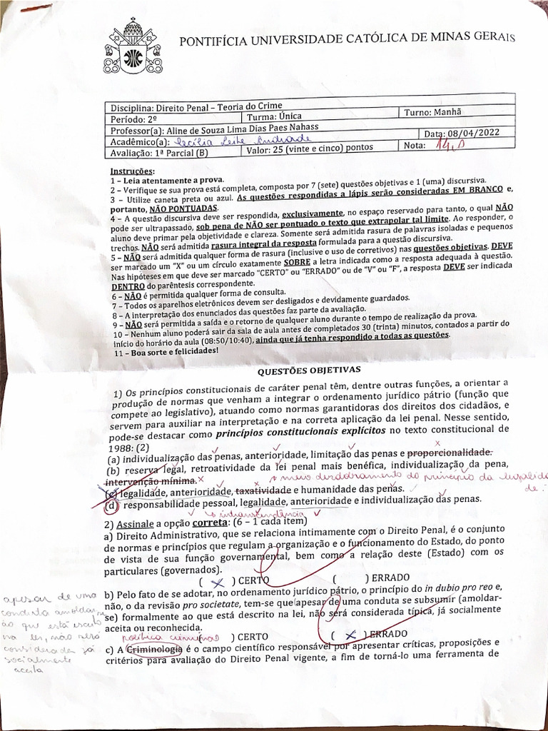 Prova 1 | PDF