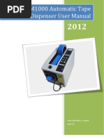 Download M1000 Automatic Electric Tape Dispenser Manual by Huang Xin SN81672636 doc pdf