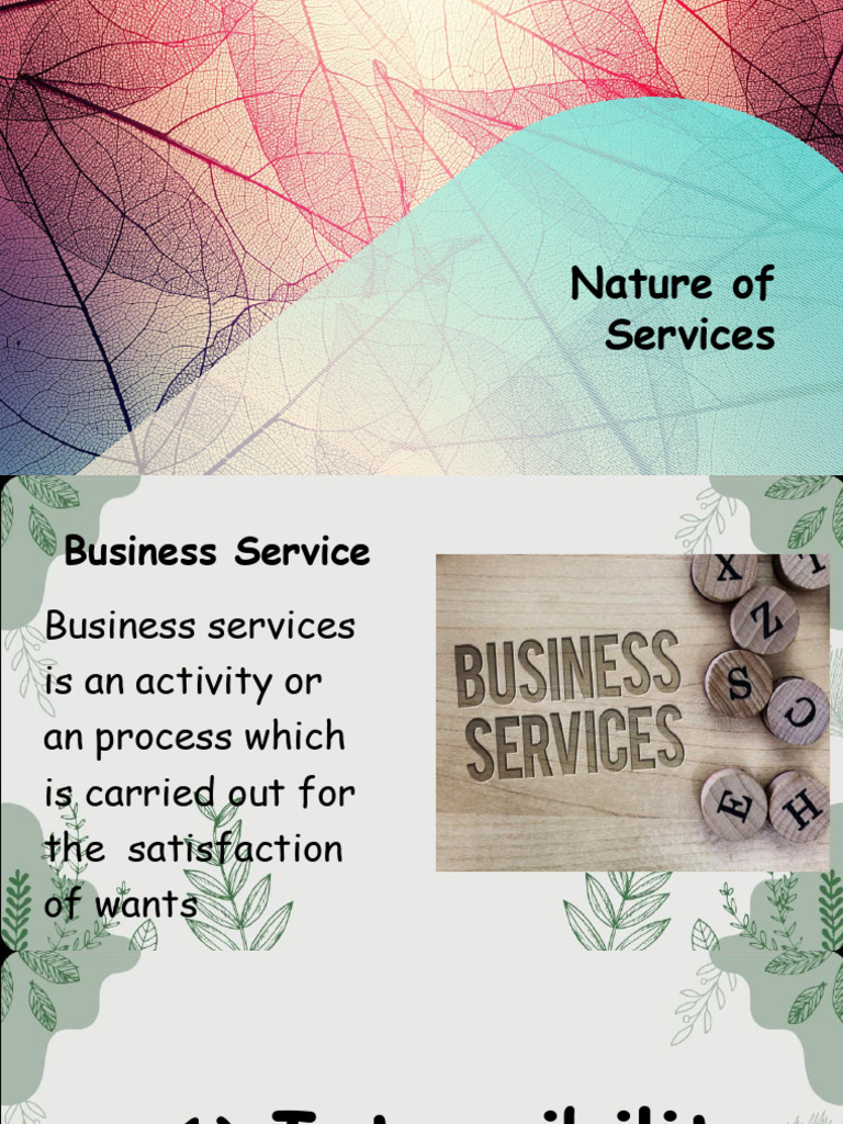 Characteristics of Business Services | PDF