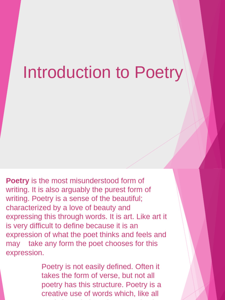 Understanding Poetry: Forms and Techniques | PDF | Poetry | Metre (Poetry)