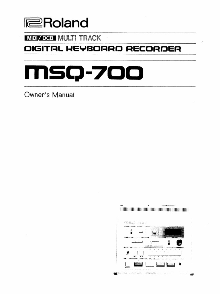MSQ-700 Om | PDF