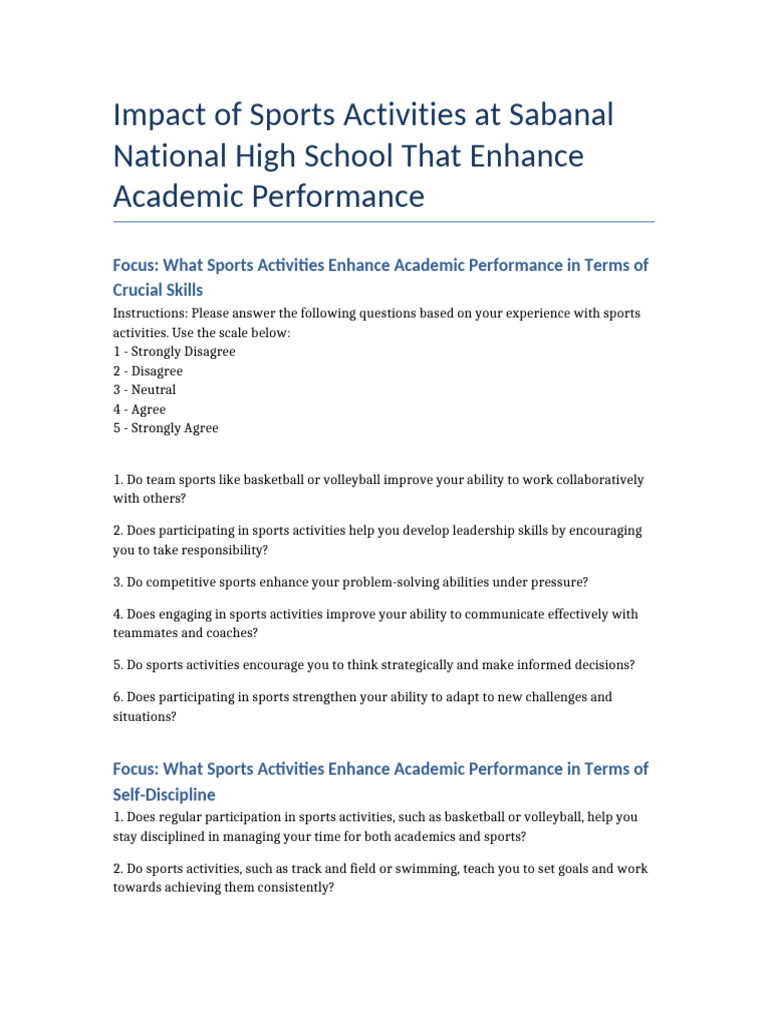 Sports_Activities_Enhance_Academic_Performance_Full | PDF | Sports ...