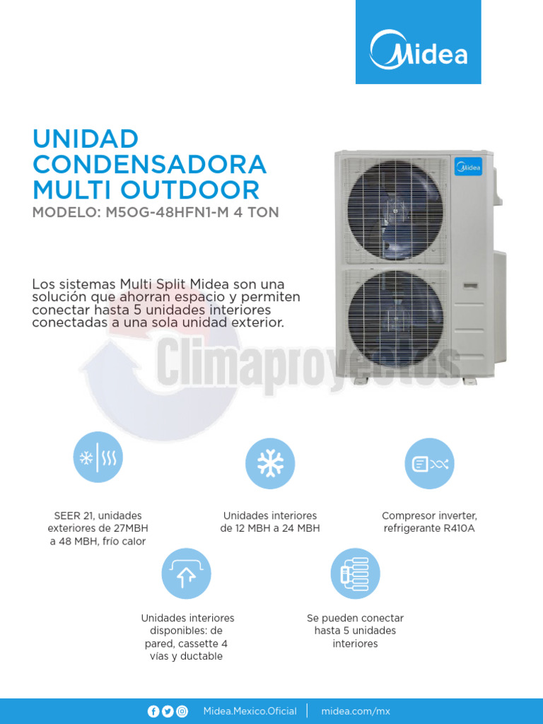 Midea Multi Split Systems Overview | PDF | Length | Electrical Engineering