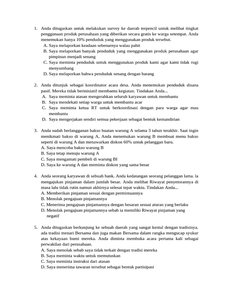 125 Soal Gratiss Tryout Pppk 2024 Semua Formasi Pdf