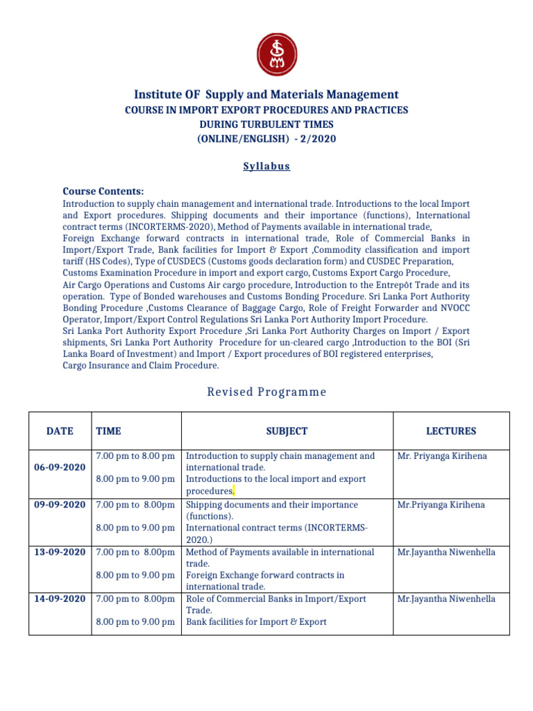 Im.EX 2.2020 program | PDF | Cargo | Exports