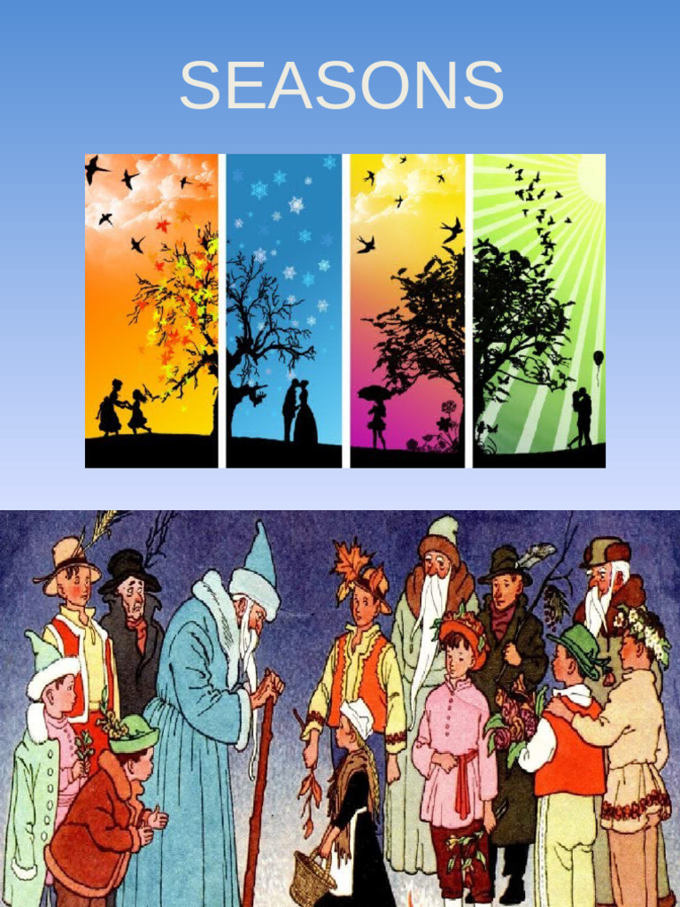 Seasons in English & Russian | PDF