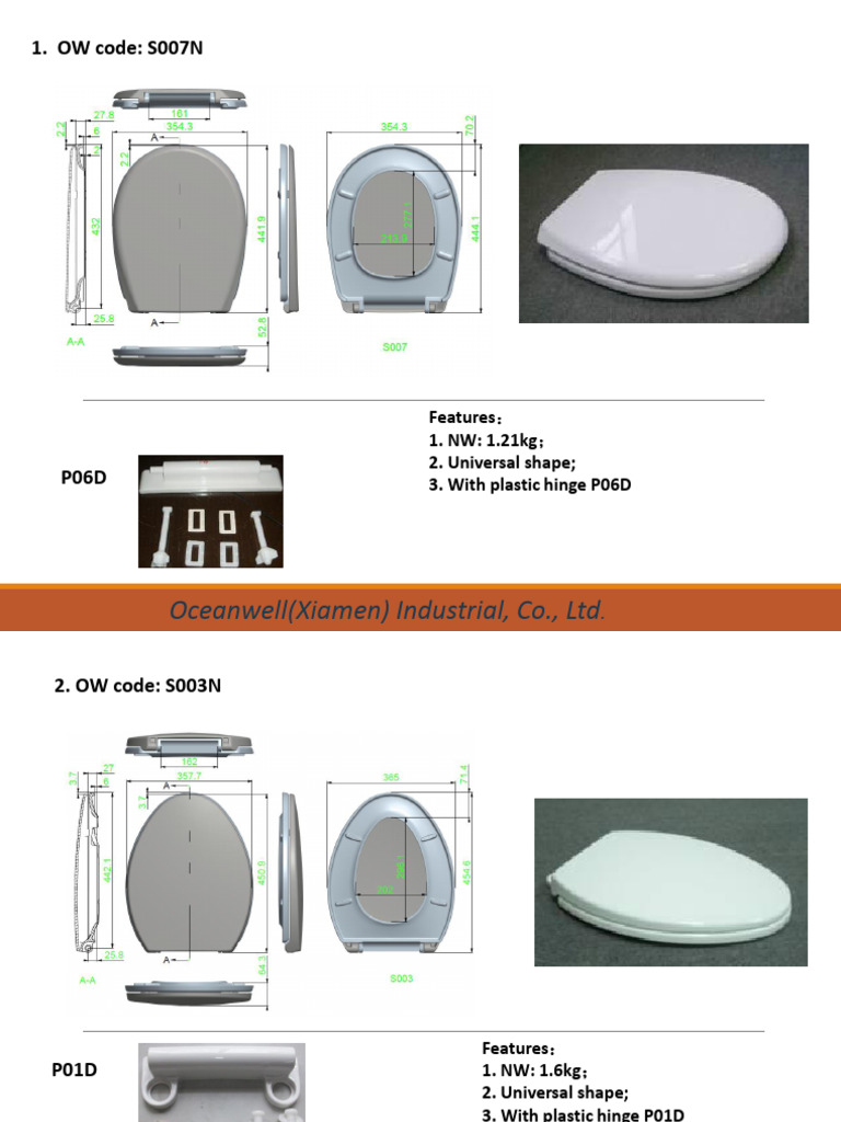 Oceanwell PP Toilet Seat | PDF