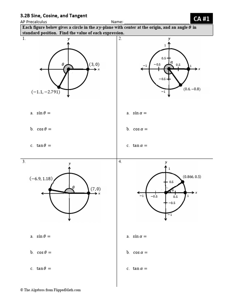 Appc 3.2b Ca1 | PDF | Trigonometric Functions | Mathematical Objects