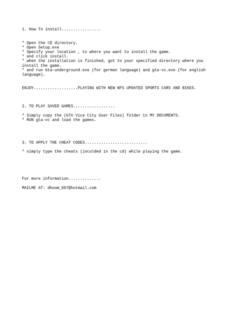 Read Me (Installation Process) | PDF