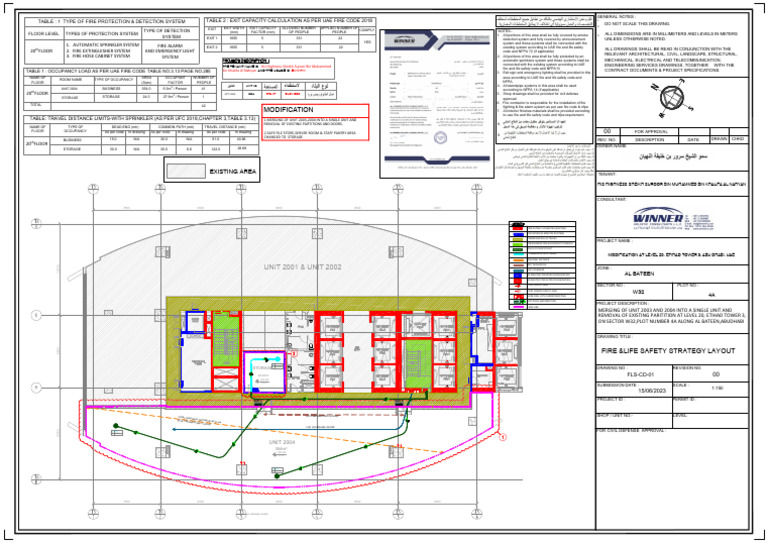 FLS Layout for Unit 2004 Modifications | PDF | Fire Sprinkler System ...