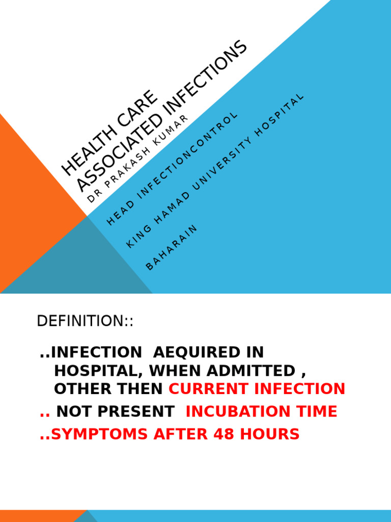 Understanding Health Care Associated Infections | PDF | Hospital ...