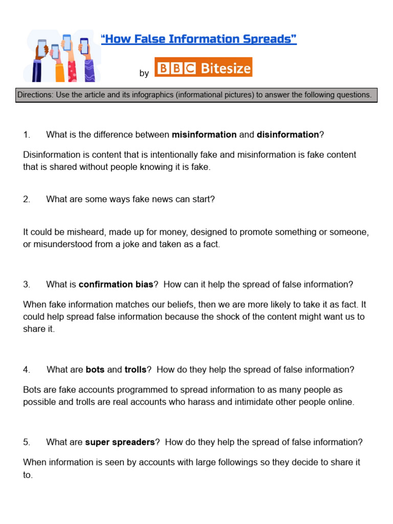 Understanding Misinformation vs. Disinformation | PDF