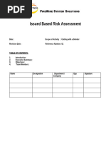 Angle Grinder Risk Assessment Guide | PDF | Risk | Hazards