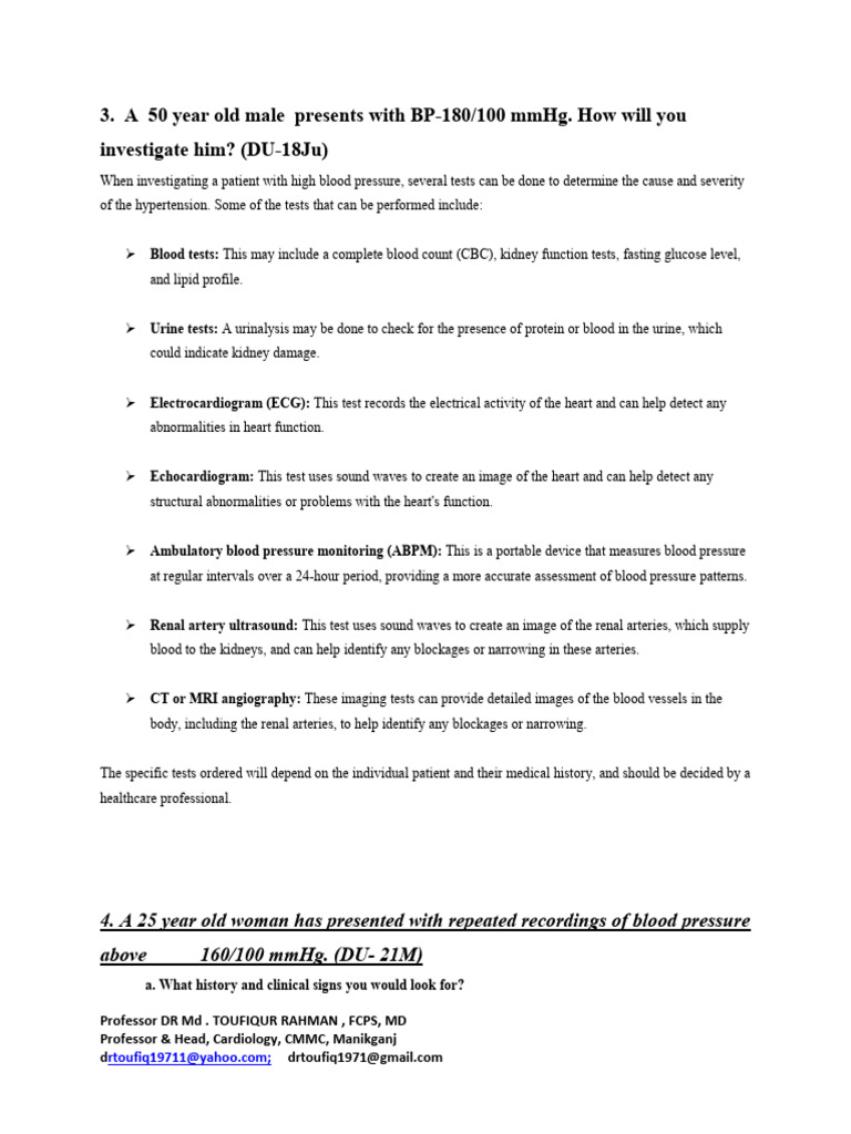 Hypertension Evaluation and Management Guide | PDF | Hypertension | Heart